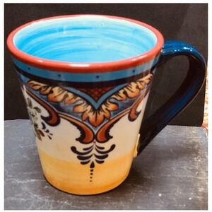 Euro Ceramica Zanzibar Collection Vibrant Ceramic Coffee Tea Mug‎ Cup